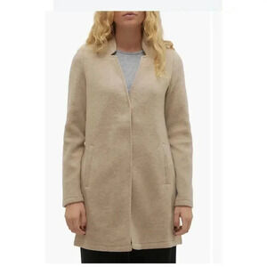 NWT Vera Moda Women’s Plus Size Brushed Katrine Coat Beige Size 18